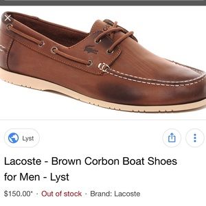 Lacoste boat shoes Clearance